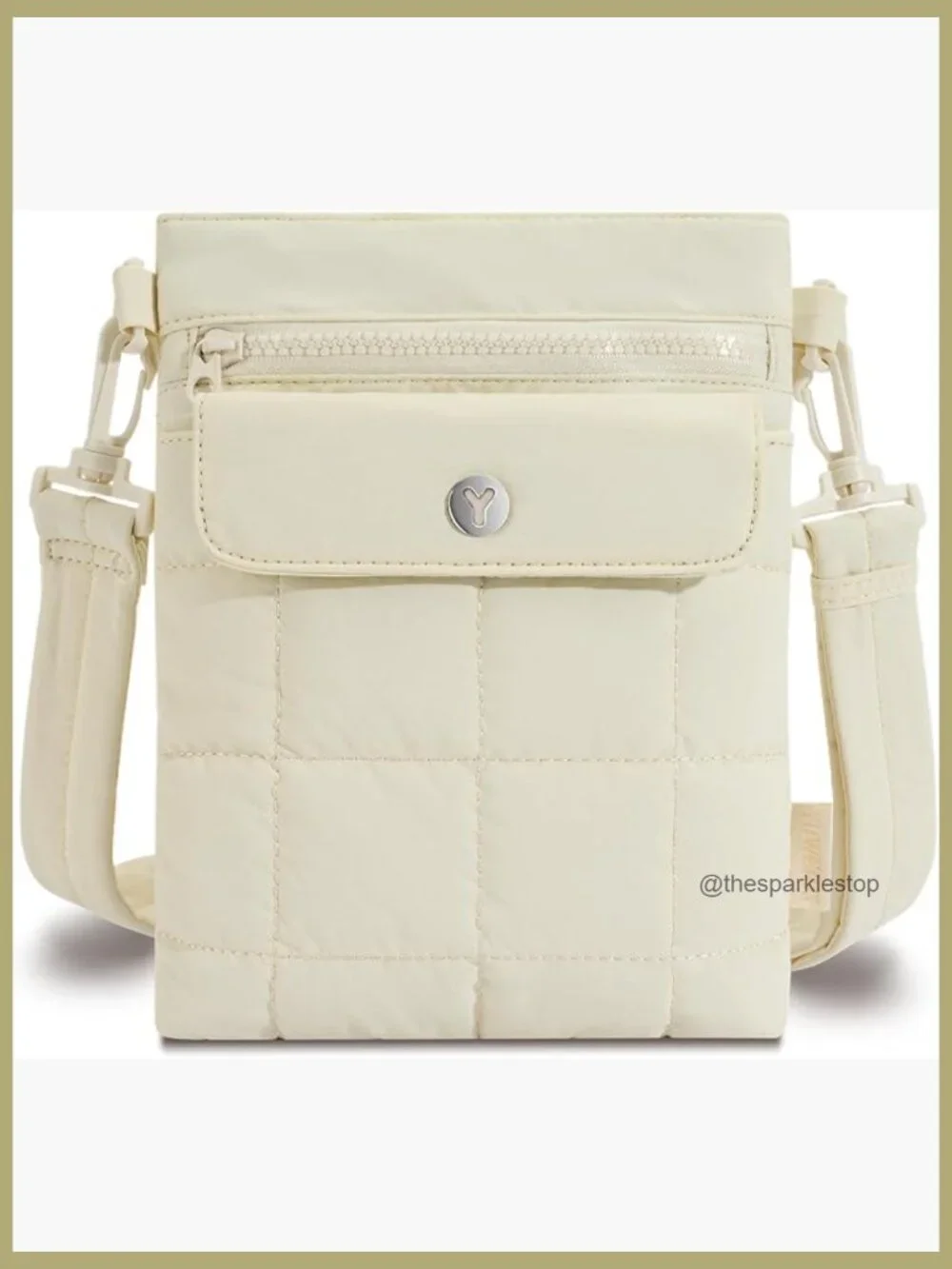 Lightweight Nylon Crossbody Bag with Multi Pockets for Travel